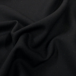 MIDNIGHT GABARDINE WOOL SUITING
