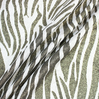three lines draped of lurex zebra jacquard.