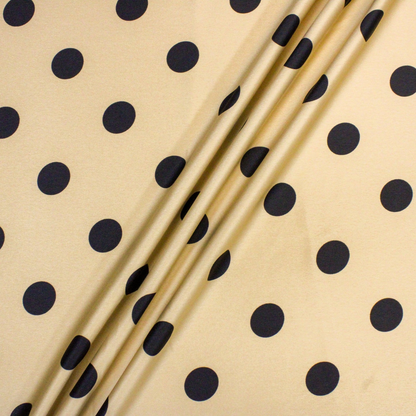 POLKA DOT CHAMPAGNE CHARMEUSE