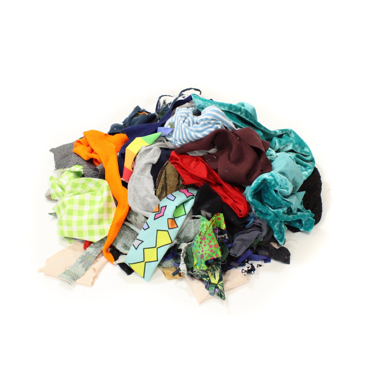 5 LBS UNSORTED FABRIC SCRAP - PAY WHAT YOU WISH