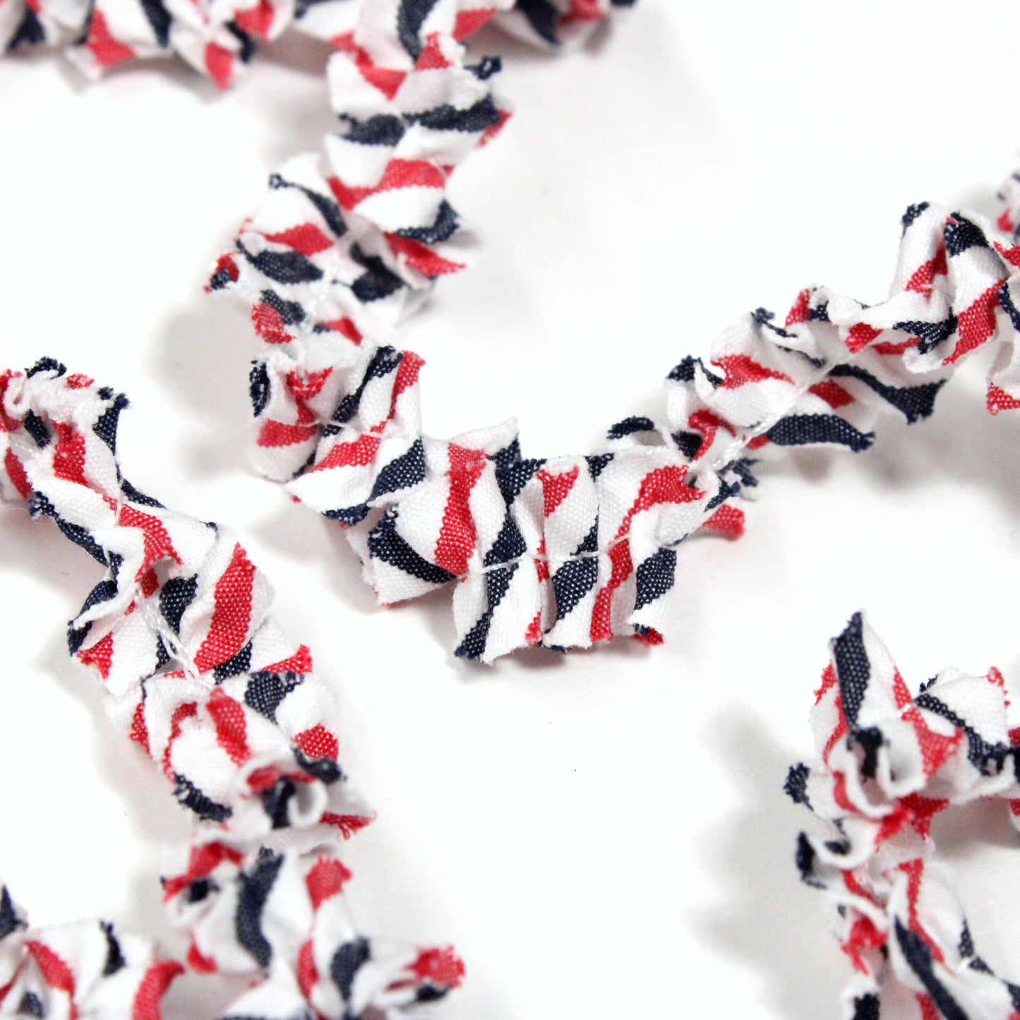 RED WHITE & BLUE RUFFLE TRIM (2 SIZES)