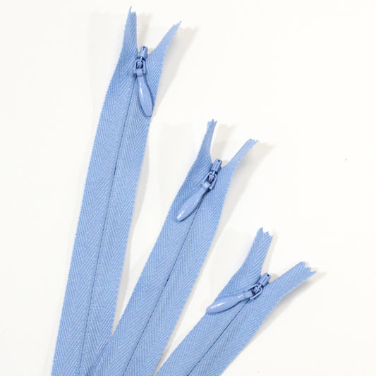 BABY BLUE INVISIBLE ZIPPER (4 SIZES)